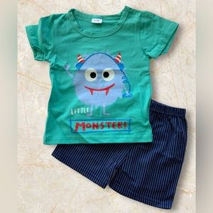 New. Silly Little Monster Short Set